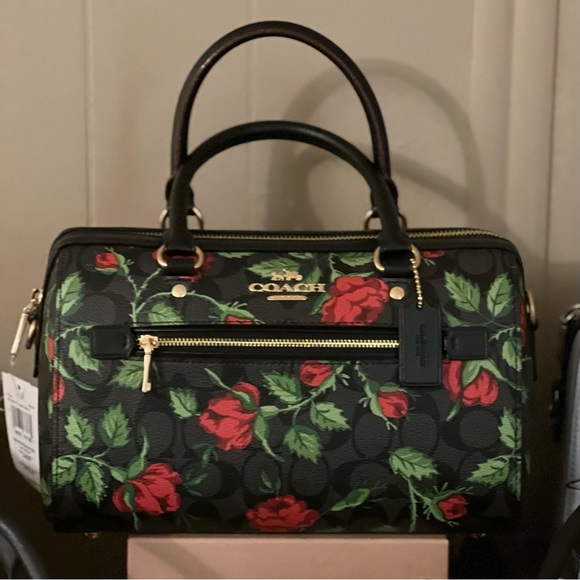 Coach Handbags - NWT Rosy Rowan Satchel